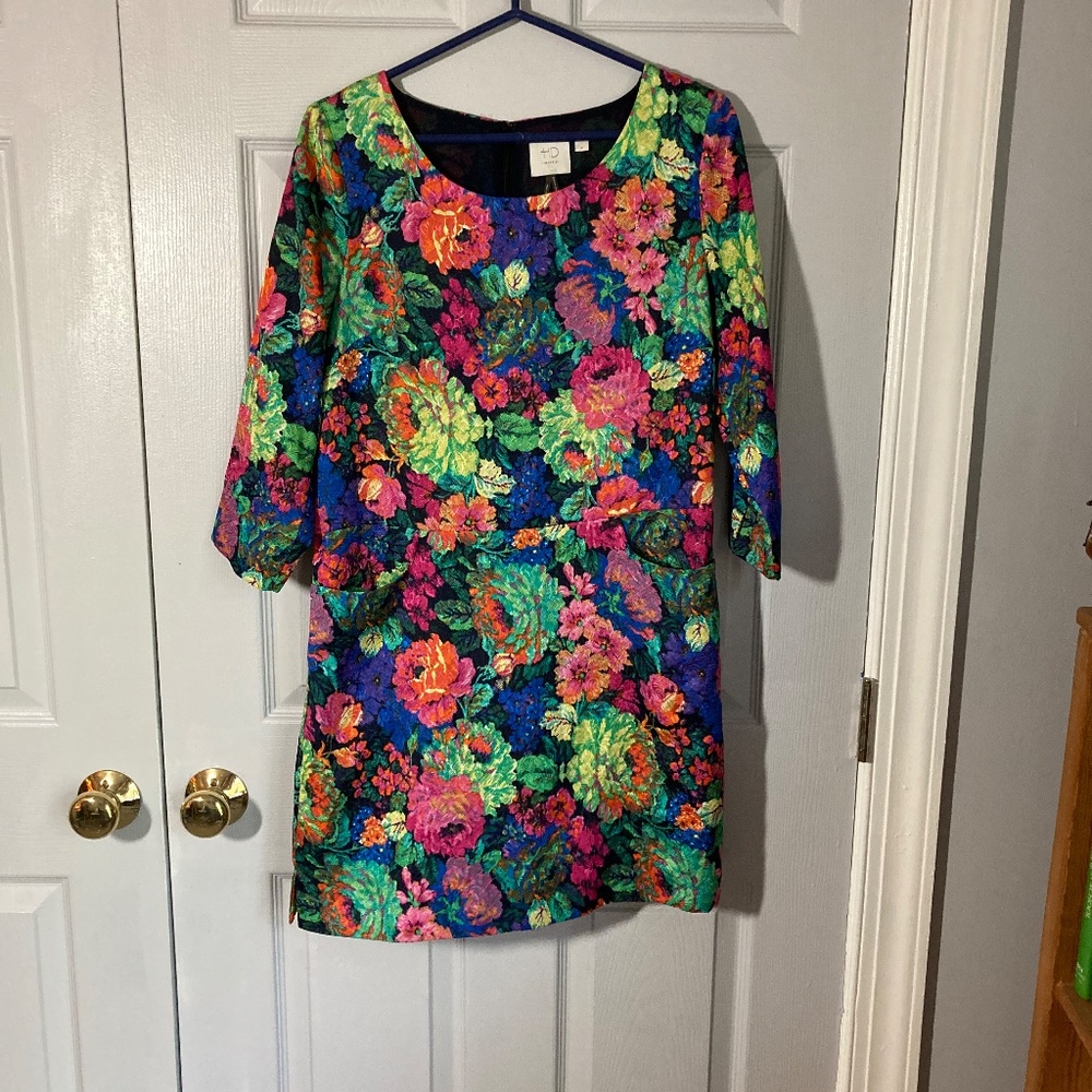 Beautiful Anthropologie Bright Floral HD in Paris Dress_